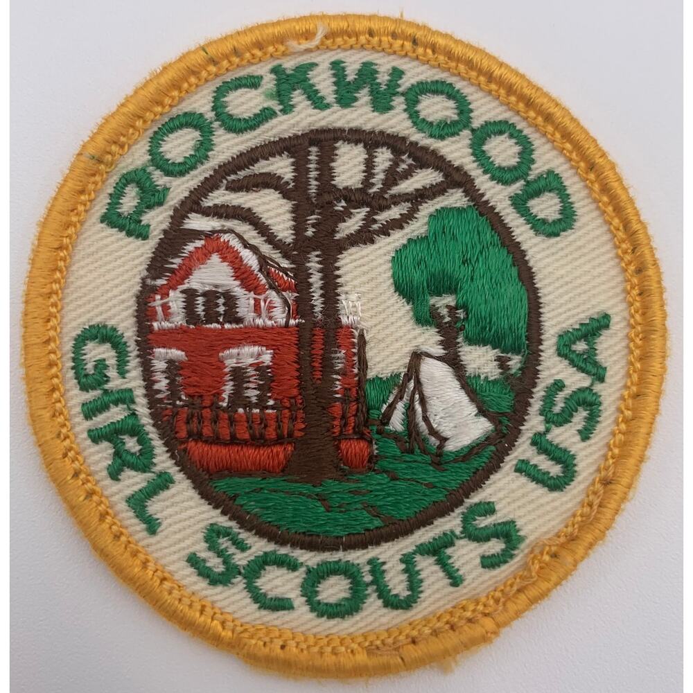 Girl Scout Patch Rockwood Girl Scouts USA Vintage